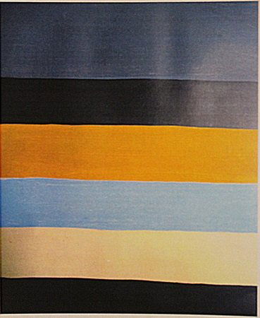 Sean Scully - Untitled: Sean Scully "Untitled" oil on paper circa. 1980, private collection approx. 19x14in. An Irish-born American-based painter and printmaker who has twice been named a Turner Prize nominee. His work is co