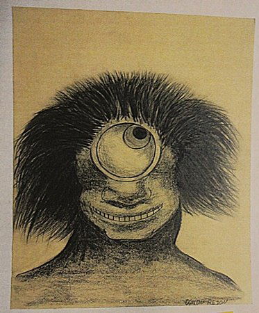 Odilon Redon - Untitled: In the manner of Odilon Redon "Untitled" drawing on paper circa. 1890, private collection approx. 13x10in. Known for his unique blend of artistic naturalism and symbolic subject matter, In the manner