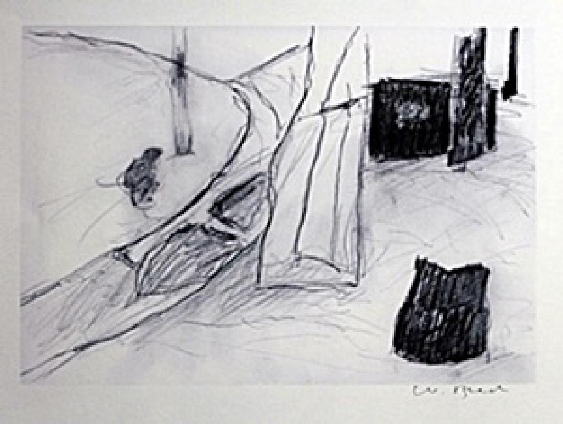 Lithograph William Brice: authentic lithograph William Brice, signed, size approx. 11 x 14 in.