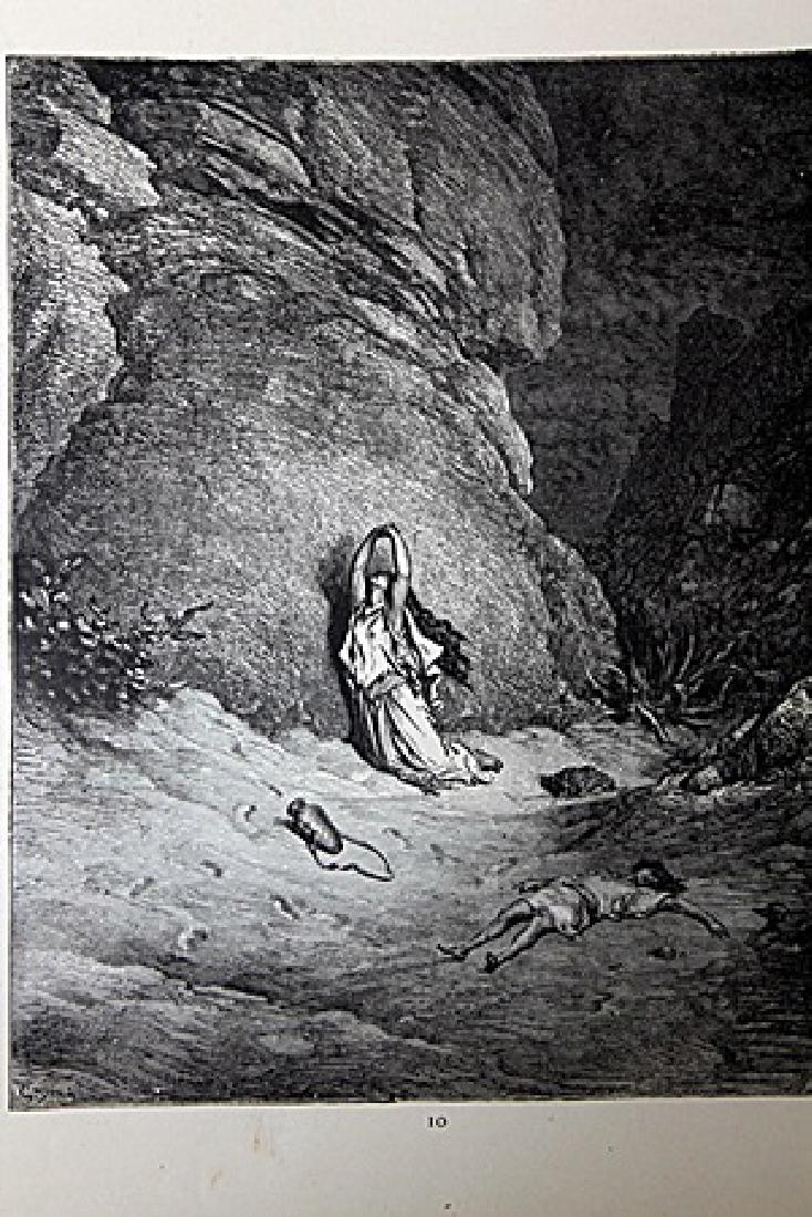 The Dore Bible Gallery "Hagar in the Wilderness": From The Dore Bible Gallery containing one hundred superb illustrations. By Gustave Dore born in the city of Strasburg, January 10, 1833.