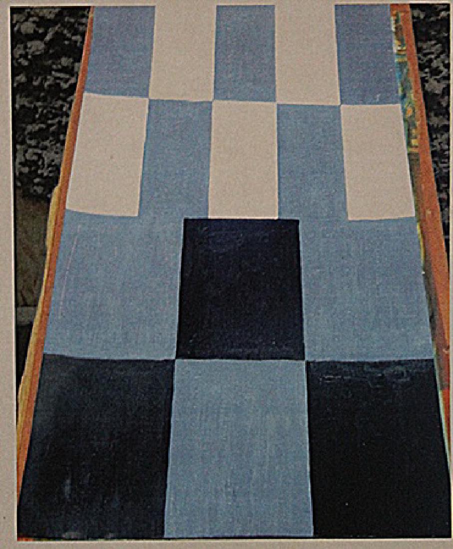 Sean Scully - Untitled: In the manner of Sean Scully "Untitled" oil on paper circa. 1999, private collection approx. 16x11in. An Irish-born American-based painter and printmaker who has twice been named a Turner Prize nomine