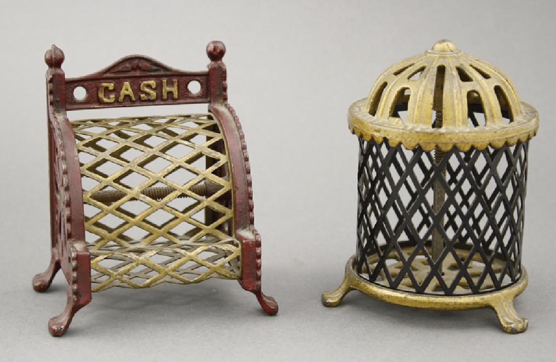 Cash Register Bank and Bird Cage with Wire Mesh (1 of 3)