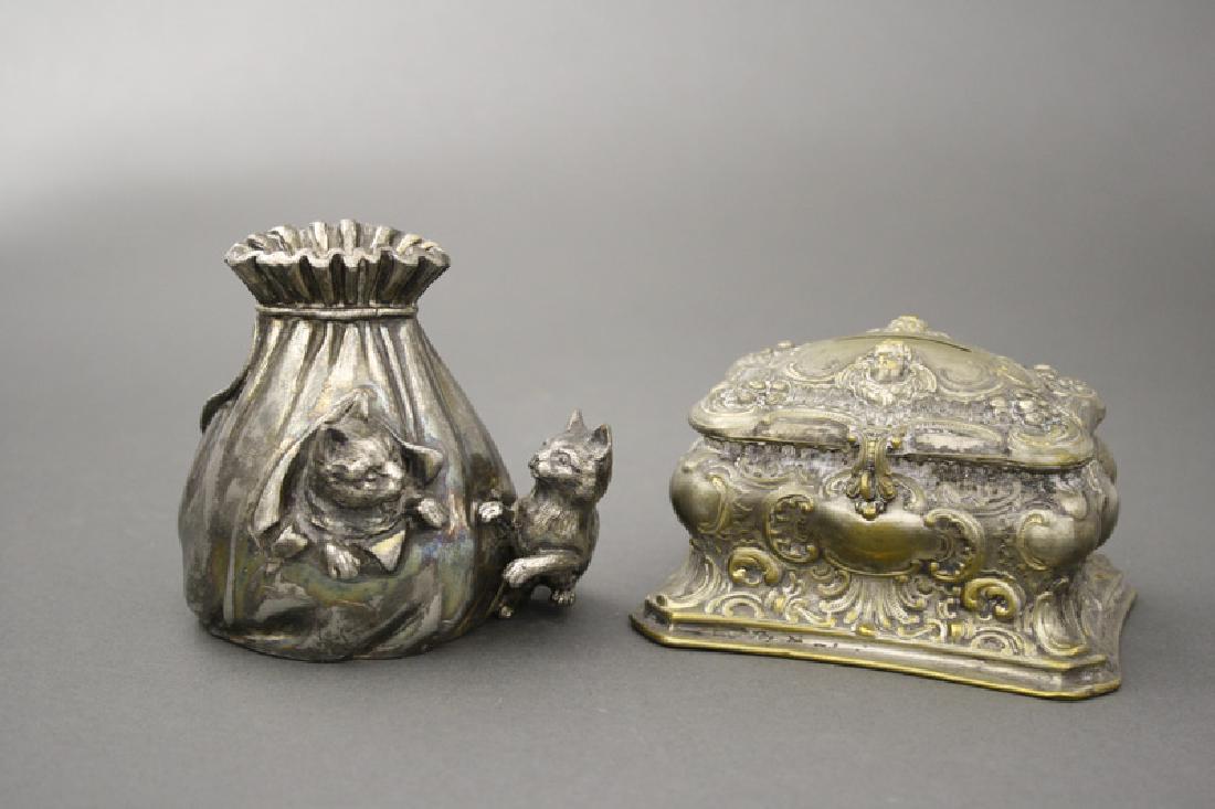 Two Cats Money Sack /Document Box (1 of 1)