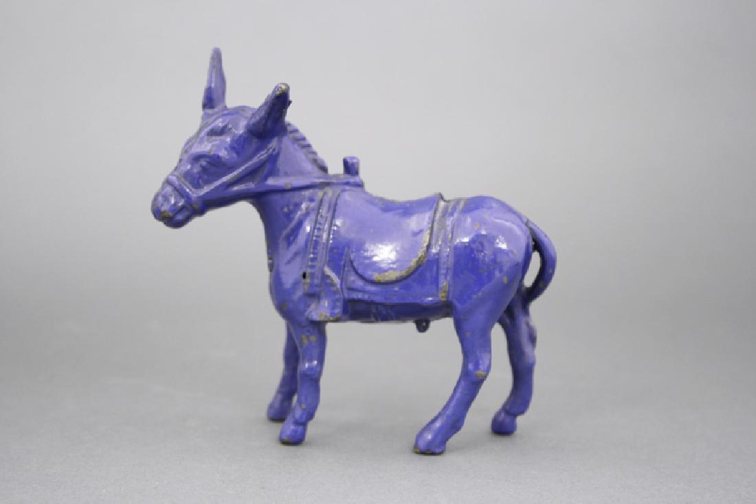 Small Donkey – Blue: Arcade Mfg. Co. Freeport, Illinois - Circa 1925 Material: Cast Iron