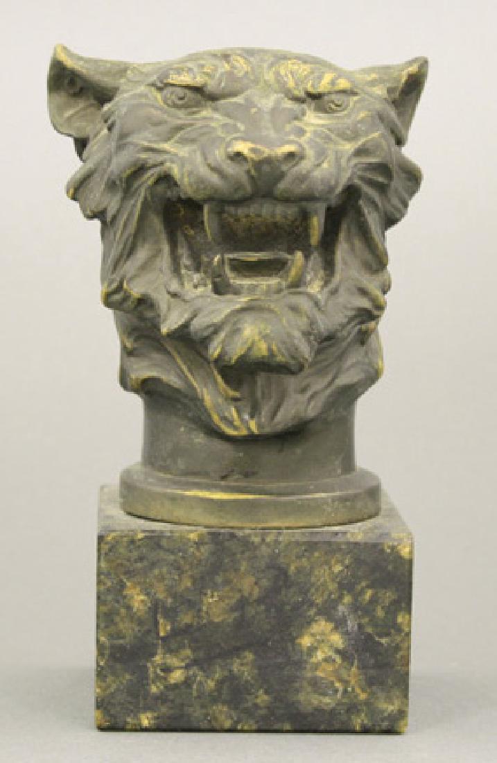 Tiger Bust on Marble Base (1 of 1)