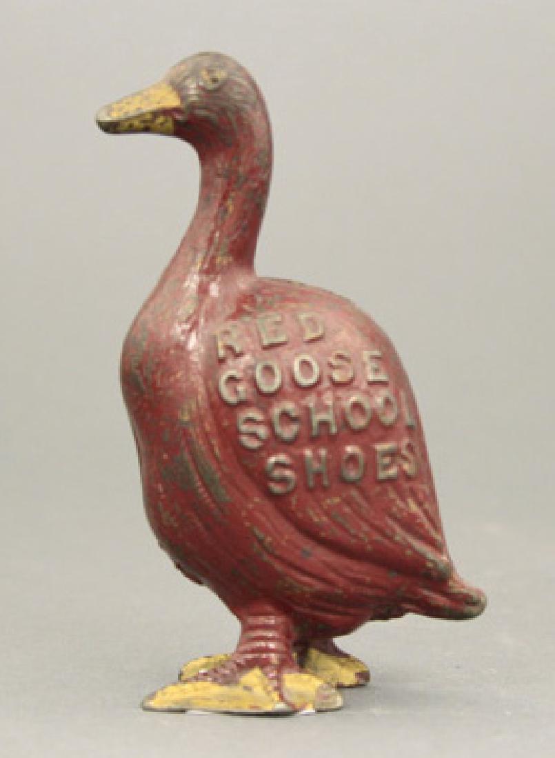 Red Goose “School Shoes”: Arcade Mfg. Co. Illinois - Circa 1920 The scarce “School Shoes” example. Material: Cast Iron