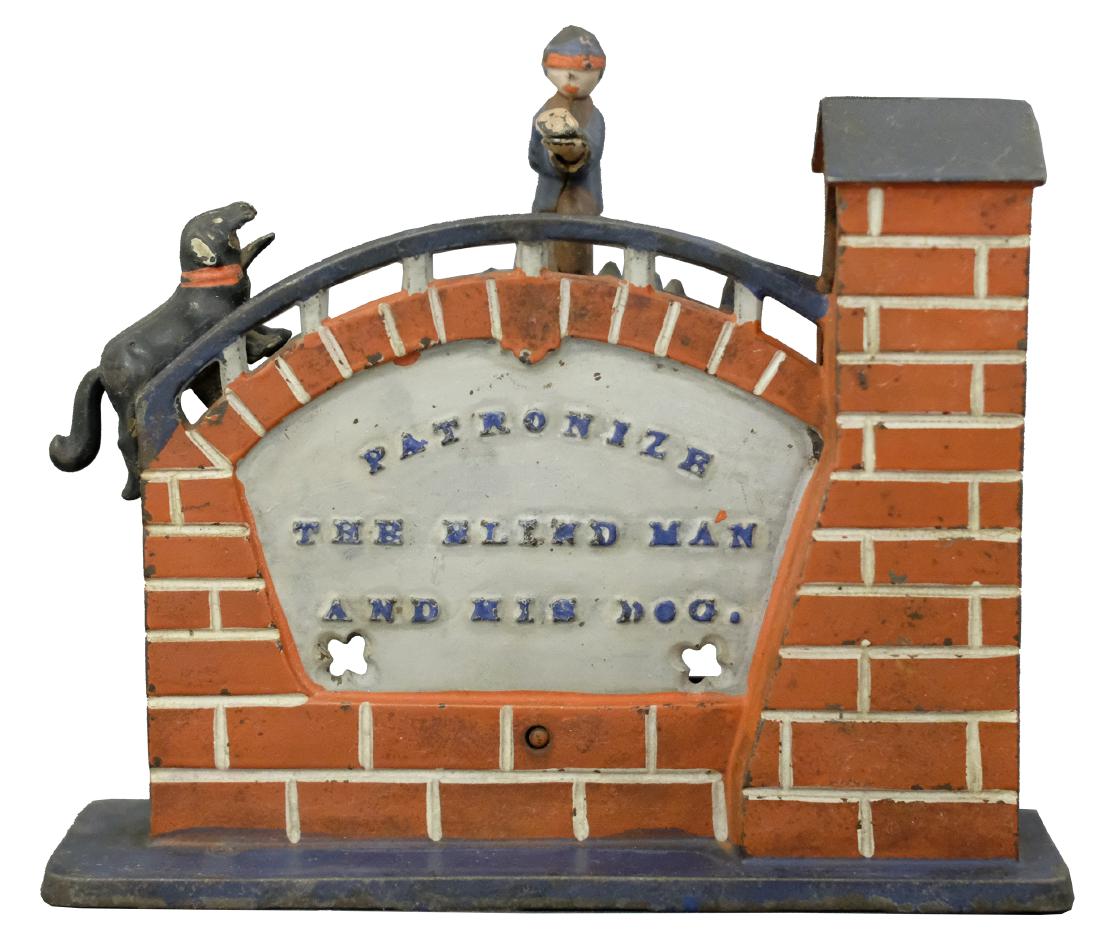 Patronize the Blind Man and his Dog Light Blue Marquee (1 of 2)