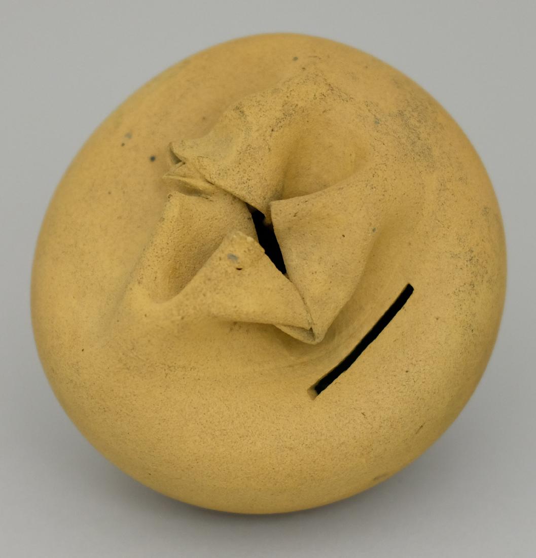 Apple Shaped Satchel - George Ohr: George E. Ohr Biloxi, Mississippi - Circa 1890 Pottery