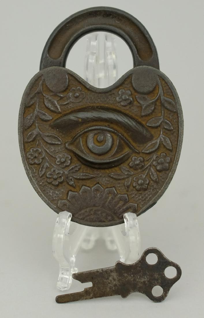 Masonic "All Seeing Eye" Padlock (1 of 1)