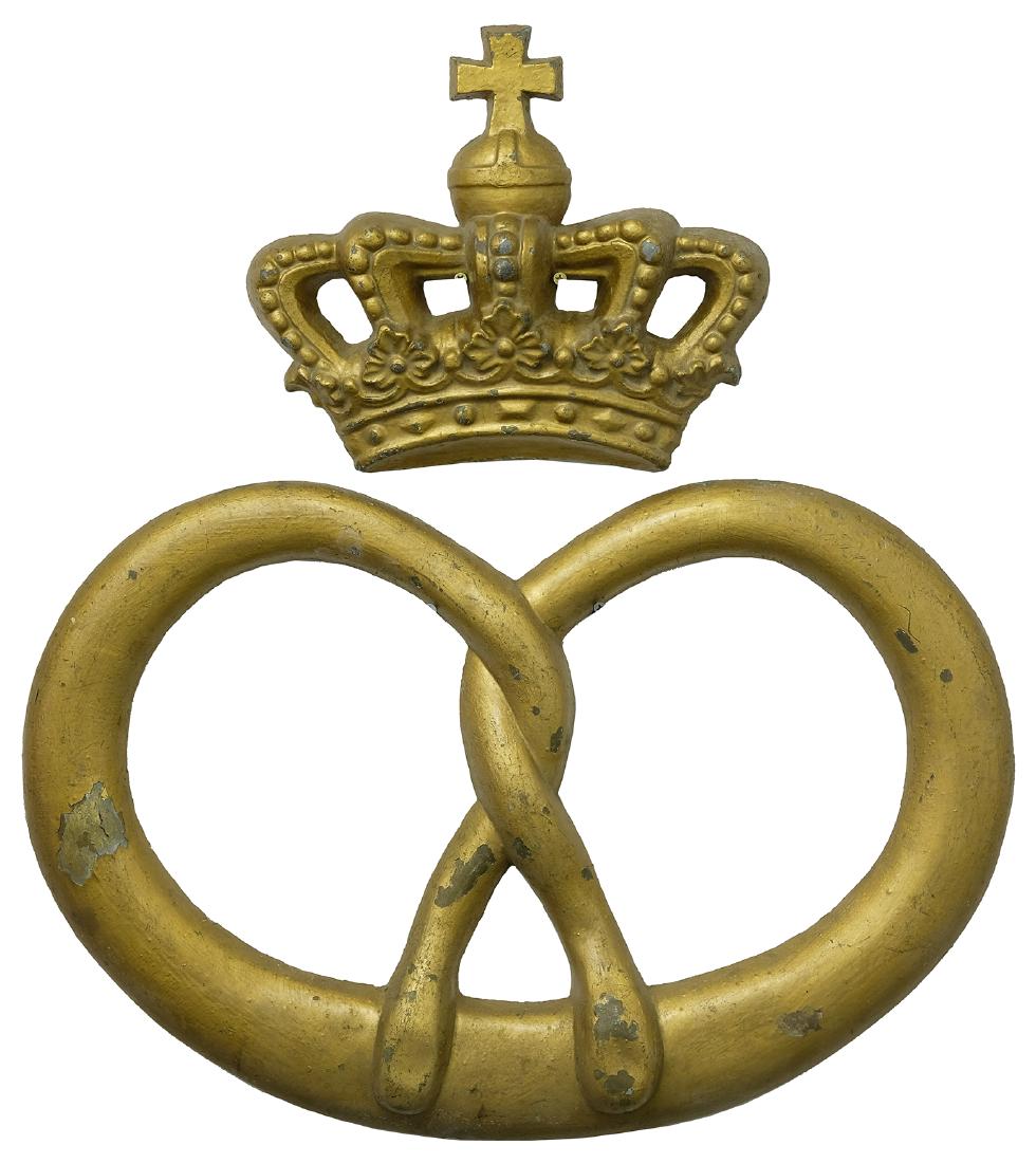 Pretzel Trade Sign with Crown (1 of 1)