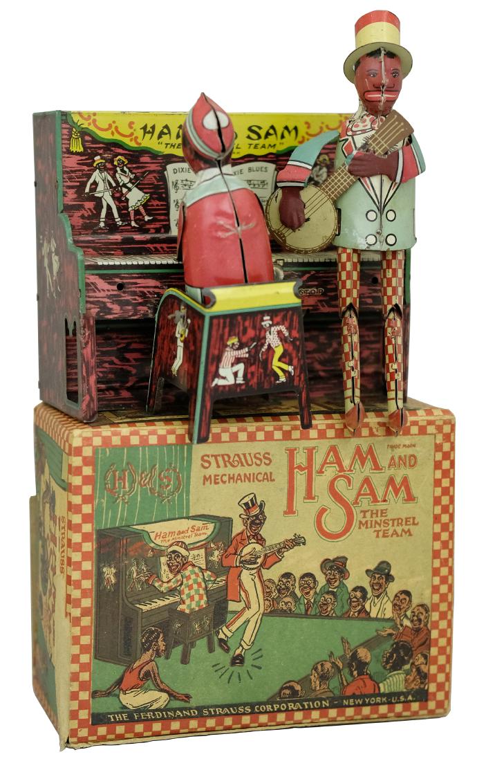 Ham and Sam Minstrel Team with Box (1 of 1)
