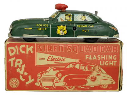 Dick Tracy’s Squad Car #1: Made by Louis Marx Company; New York, NY - Circa 1950.