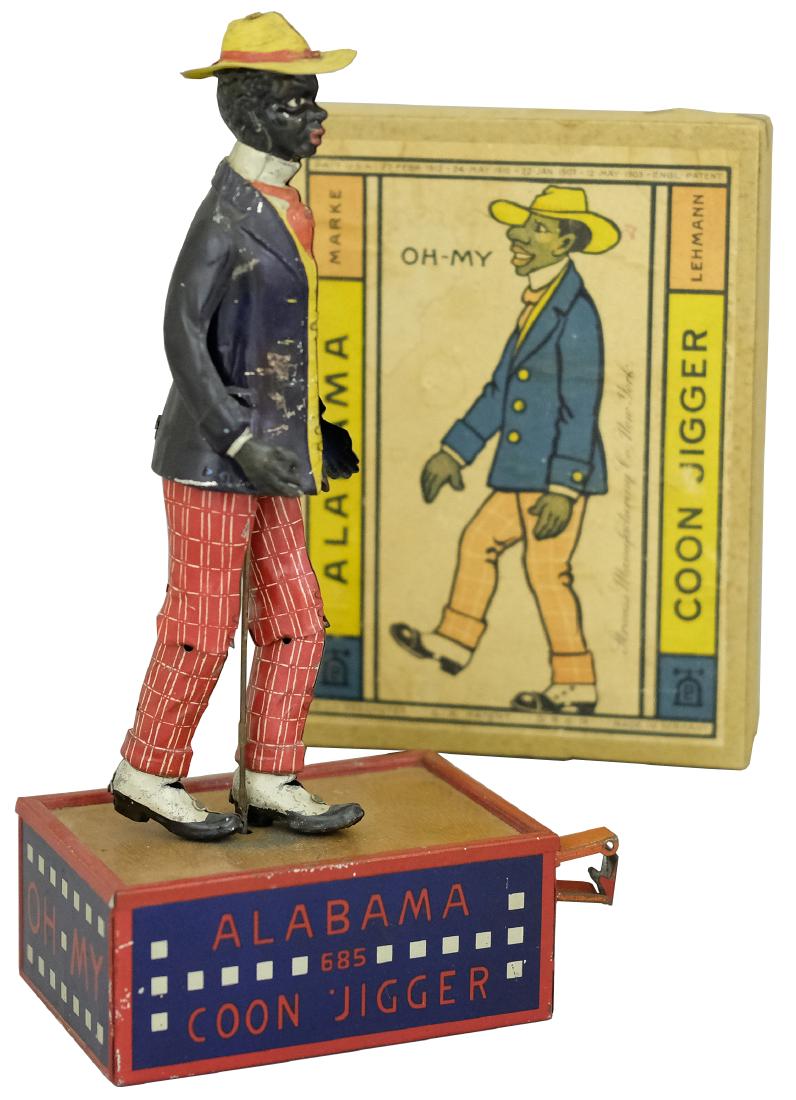 “OH - MY” ( EPL # 690) Alabama’s Coon Jigger: ; Production Run: 1912-33. Over the years, this tap dancing dandy dressed in his finest clothes has become one of Lehmann’s most iconic and legendary toys. From its inception, a huge volume of these