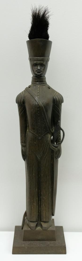 The Cadet Fireplace Caddy: American - Circa 1930's - 20" Tall Cute, charming and useful. Cast Iron