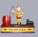 378: TRICK DOG SIX PART BASE YELLOW MECHANICAL BANK