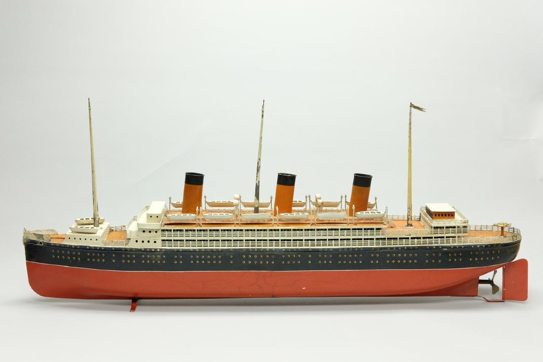 Three Funnel Ocean Liner