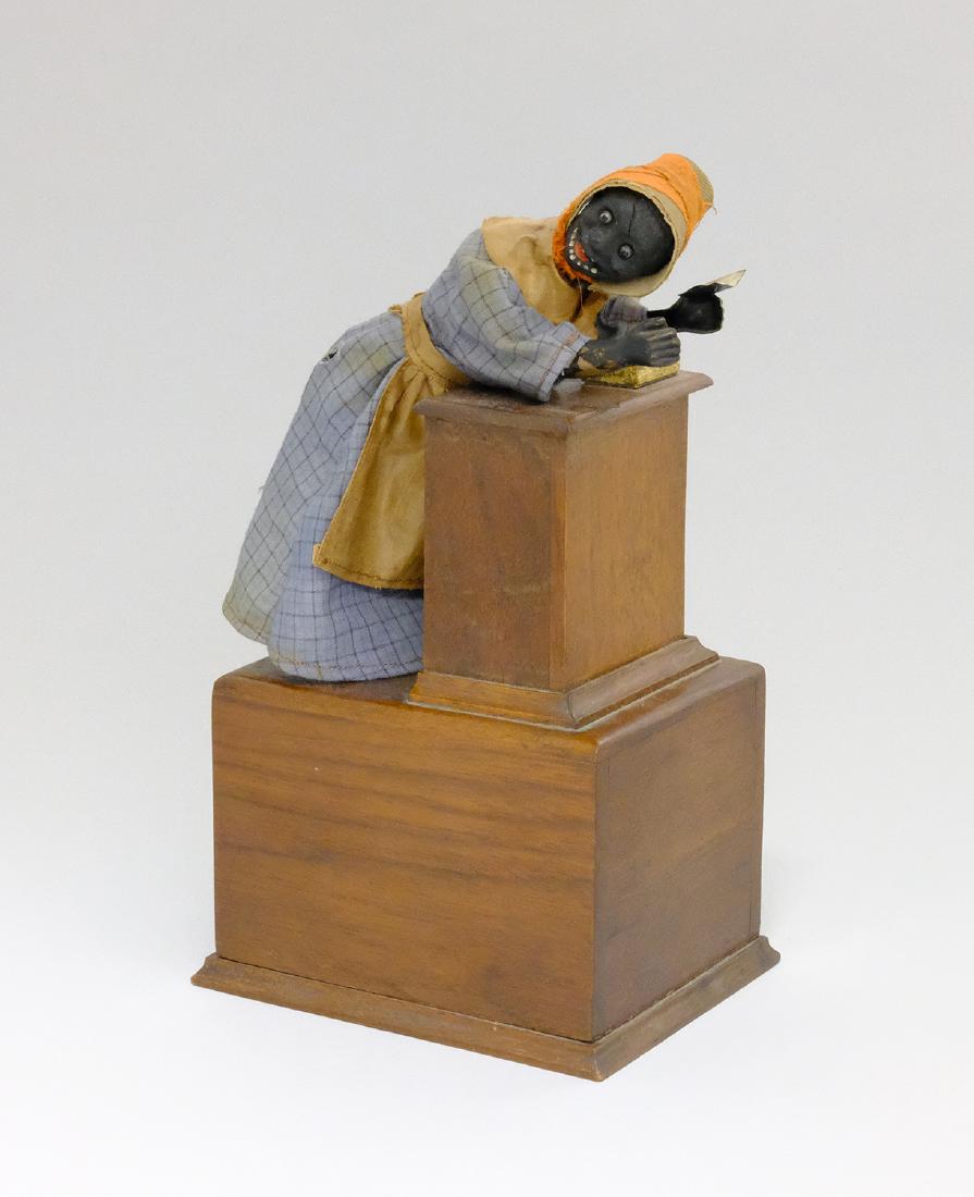 Women's Rights Advocate: Ives, Blakeslee Company Bridgeport, CT - 1880 - 9.75 T This toy is based upon Sojourner Truth, an African American womens rights advocate. She was born into slavery in 1826, but escaped to freedom as