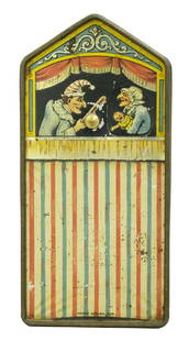 Rare Tin Punch and Judy: Burnett Ltd. London, England - Circa 1920