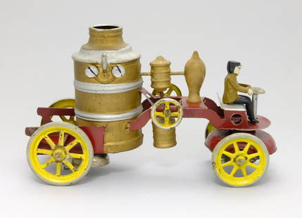 Pumper: Kingsbury Mfg. Co. Keene, NH - 1915 - 9.5†L The toy is in excellent condition. Tin