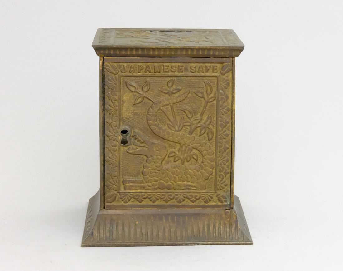 Japanese Safe: Kyser & Rex Philadelphia, PA - 1880's - 5.375" T This safe complete with two drawers. Cast Iron