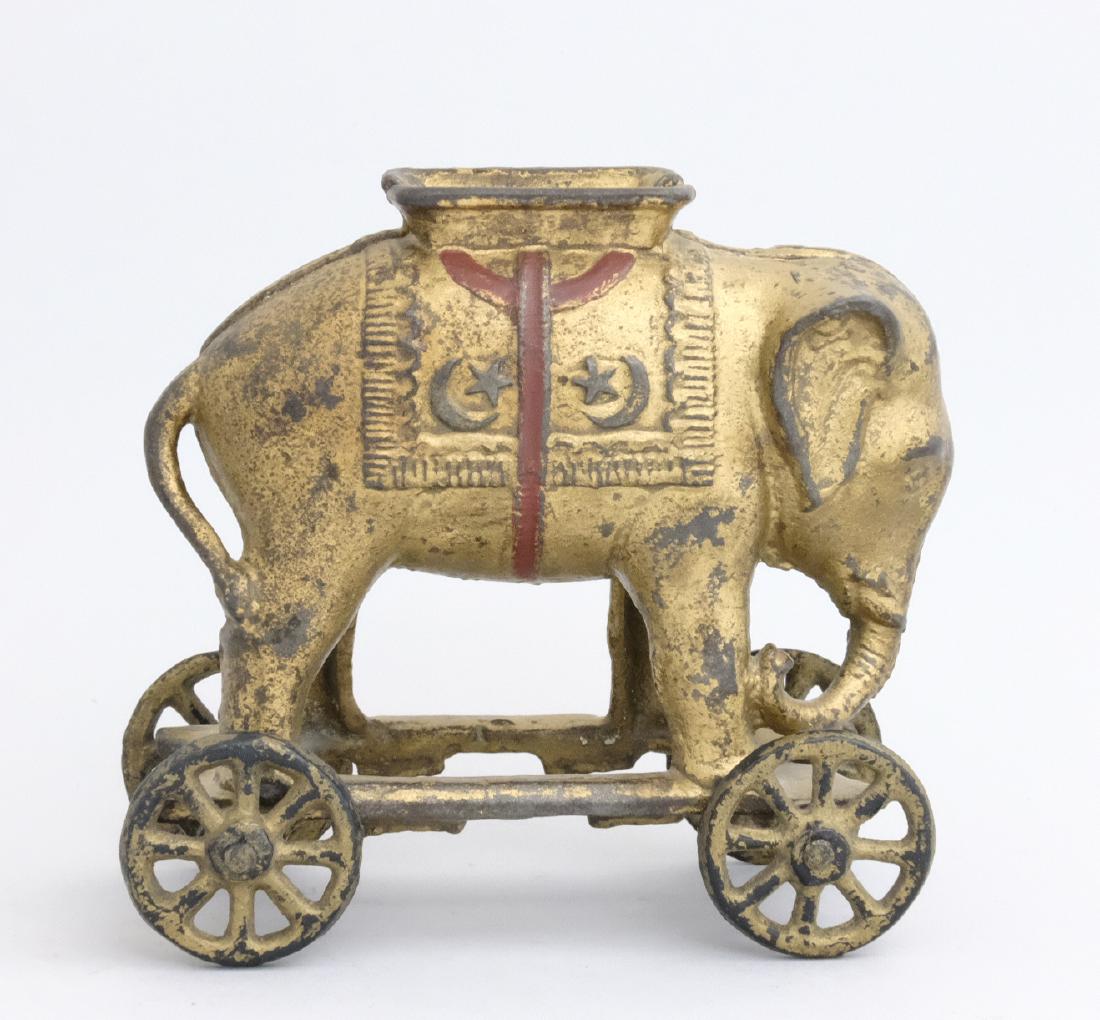 Elephant on Wheels: A. C. Williams Ravenna, OH - 1920's Material: Cast Iron