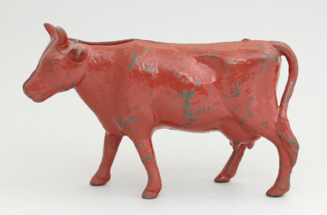 Cow: Arcade Mfg. Co. Freeport, IL - 1920 Scarce in red paint. Material: Cast Iron