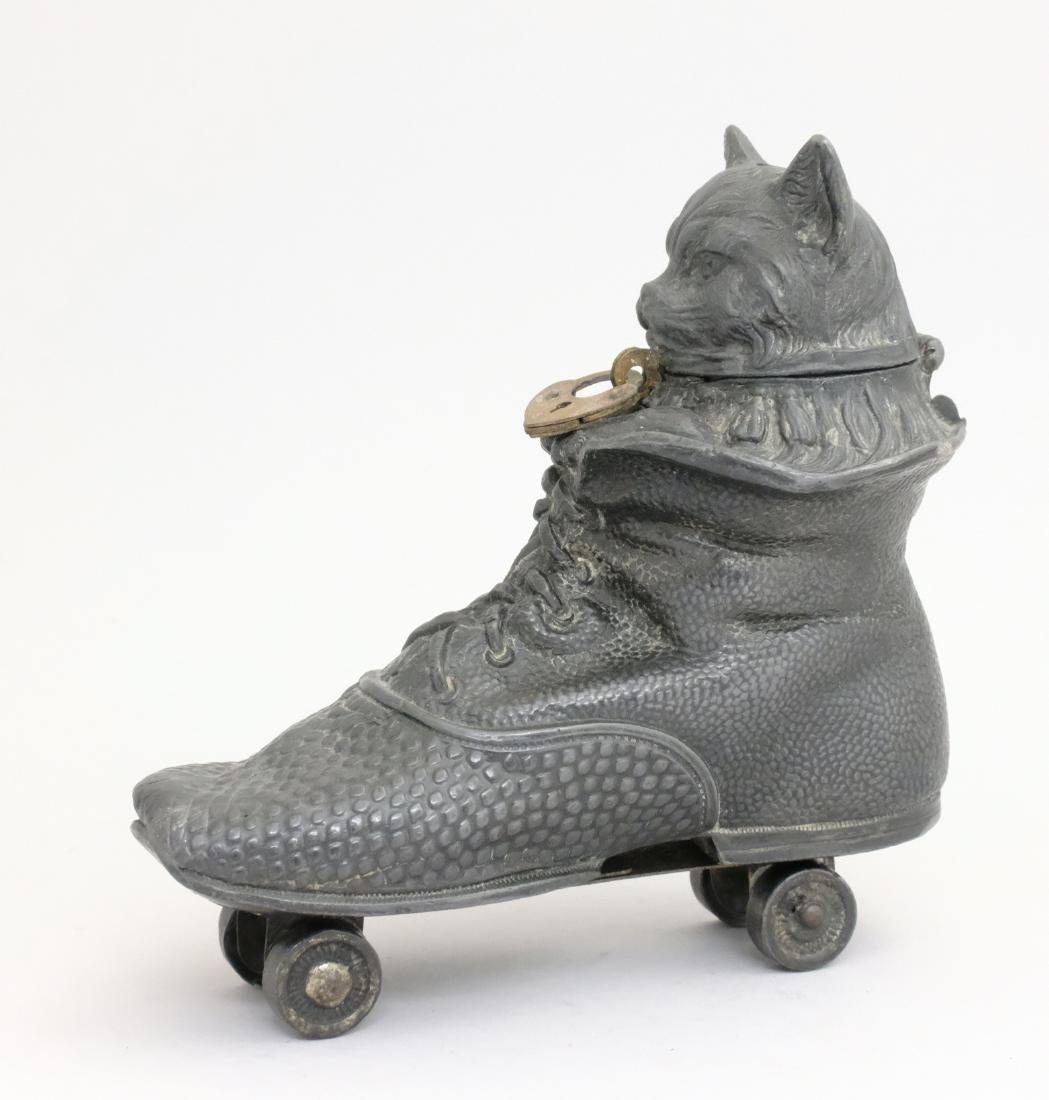 Cat in Shoe on Wheels: Germany - 1930 PGSB#193 Material: Spelter
