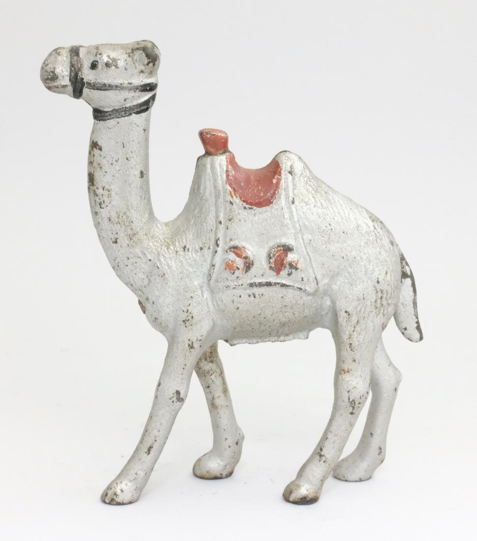 Camel Small - Silver: Hubley Mfg. Co. Lancaster, PA - 1915 The Hubley made examples are colorful and much more scarce than the A. C. Williams ones. Material: Cast Iron