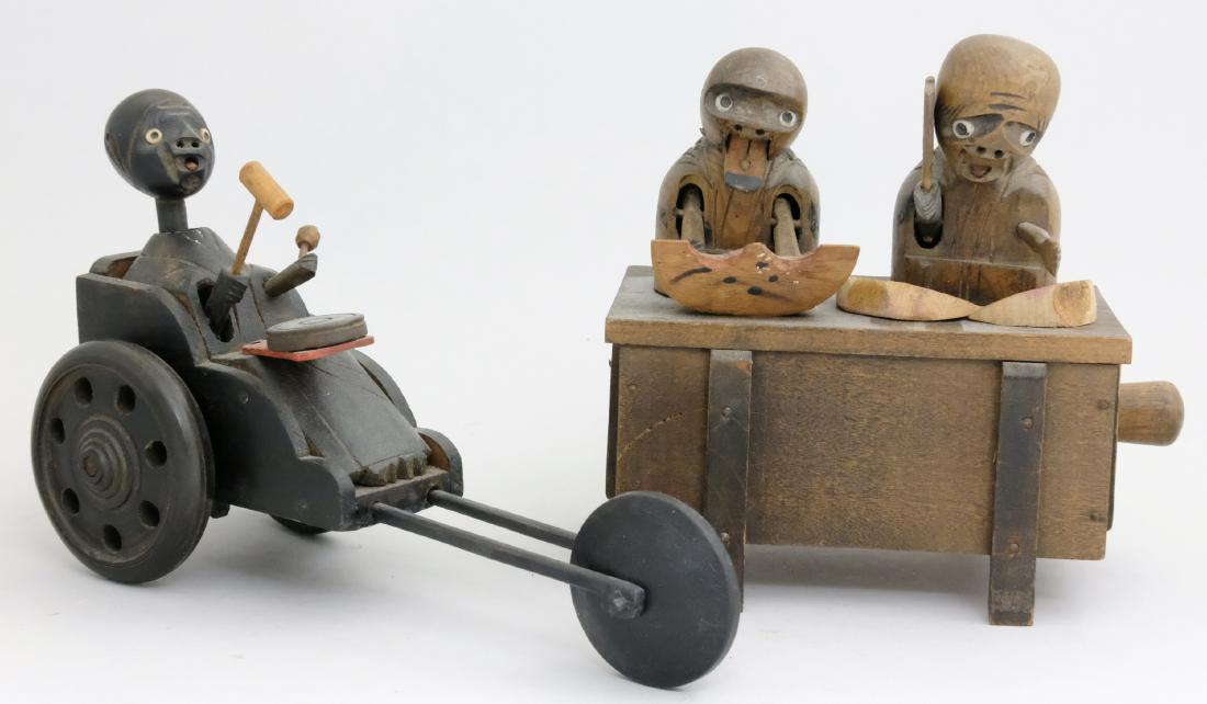 Two Kobe Toys: Japanese - 1910's Material: Wood