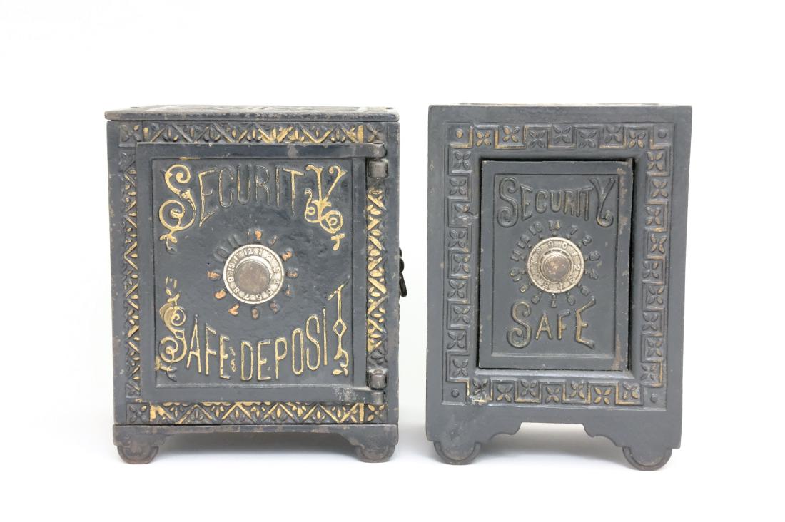 Security Safe / Security Safe Deposit: Kyser & Rex Philadelphia - 1880's - 6" T Material: Cast Iron