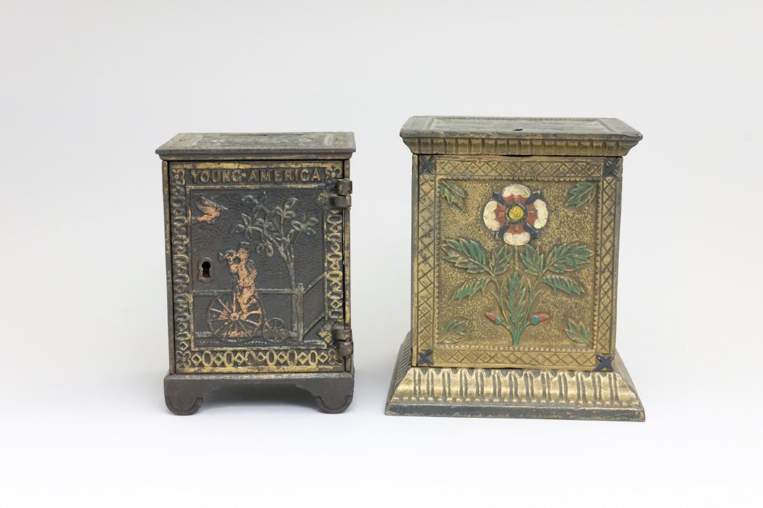 Young America Safe / Floral Safe: Kyser & Rex Philadelphia - 1880's Material: Cast Iron