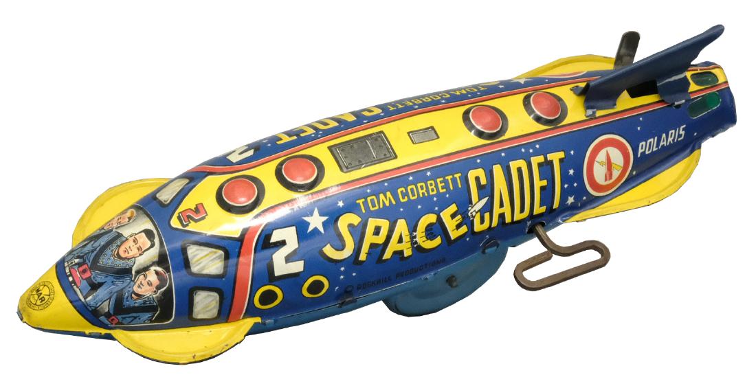 "Tom Corbett" Space Cadet: Louis Marx & Co. New York, NY - Circa 1940 The toy is bright. Material: Tin
