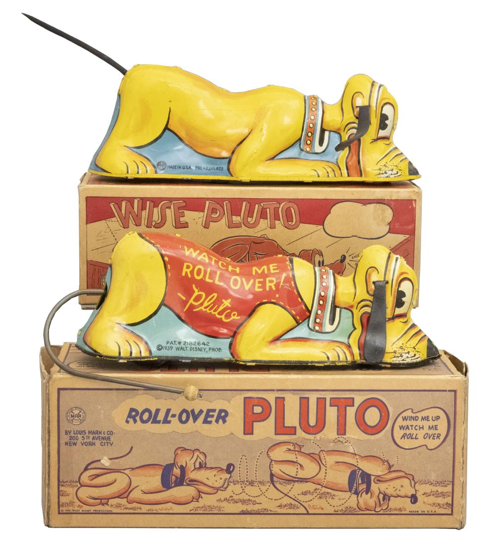 Roll Over Pluto and Wise Pluto: Louis Marx & Co. New York, NY - Circa 1939 Material: Tin