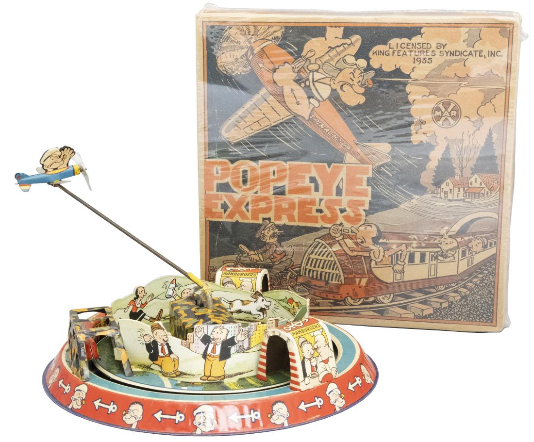 Popeye Express: Louis Marx & Co. New York, NY - Circa 1930's Material: Tin