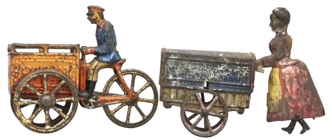 Express / Woman Vendor: French - Circa 1895 - 3" L Charming and cute! Material: Tin