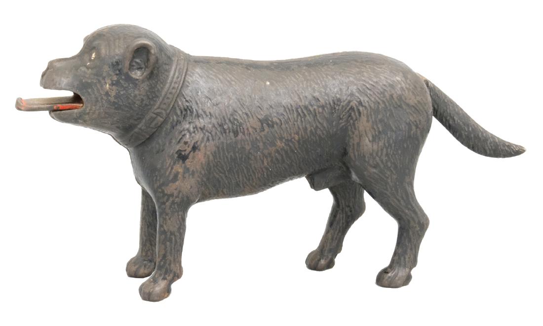 Bulldog Standing - Scarce Ebony Version: H. L. Judd Mfg. Co. Wallingford, CT - Circa 1887 Material: Cast Iron