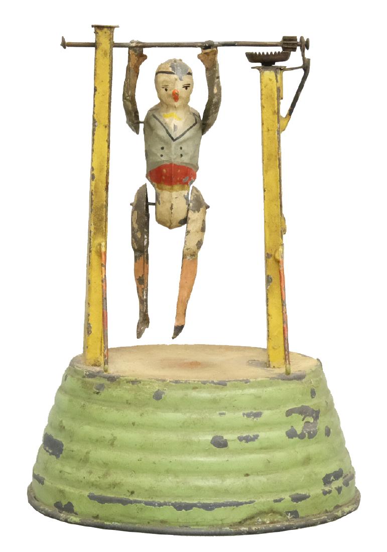 Single Acrobat: S.G. Gunthermann German - Circa 1910's - 7.25" T Material: Tin