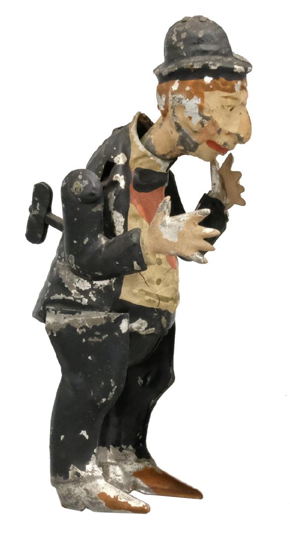 The Village Drunk: S.G. Gunthermann German - Circa 1910's - 5.5" T Material: Tin