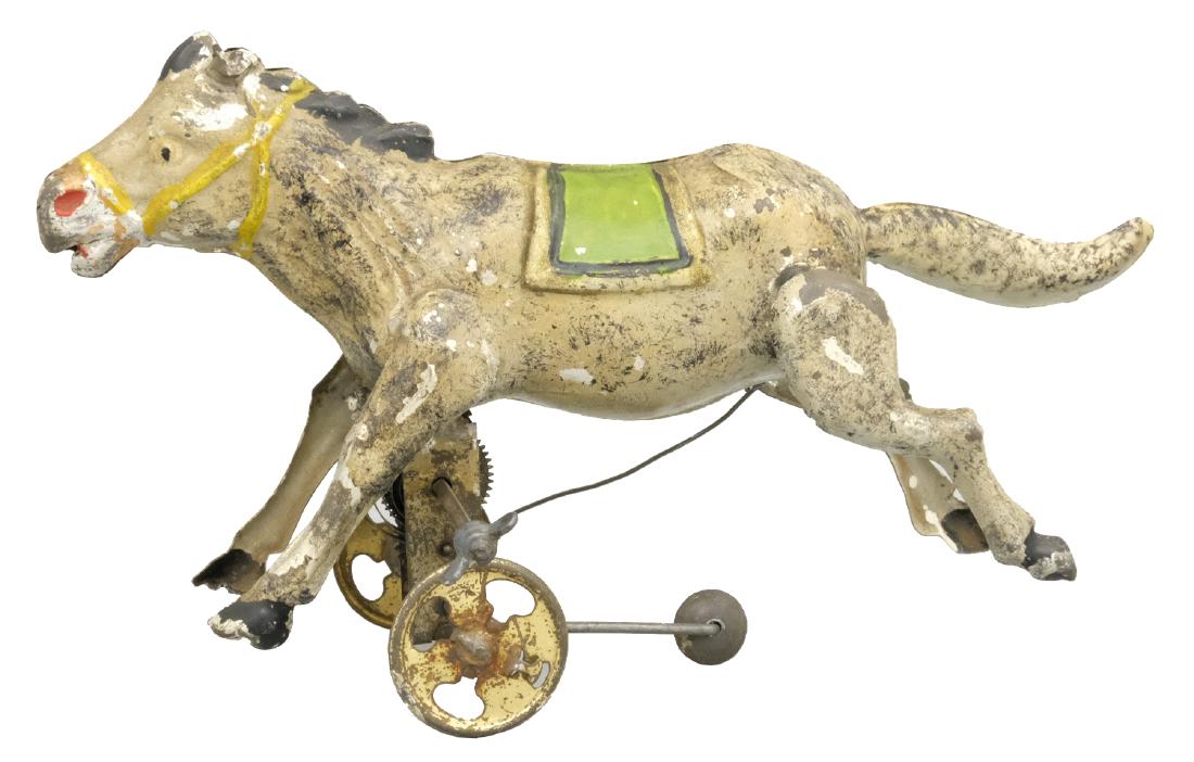 Running Horse: German - Circa 1920's - 7.75" L Material: Tin