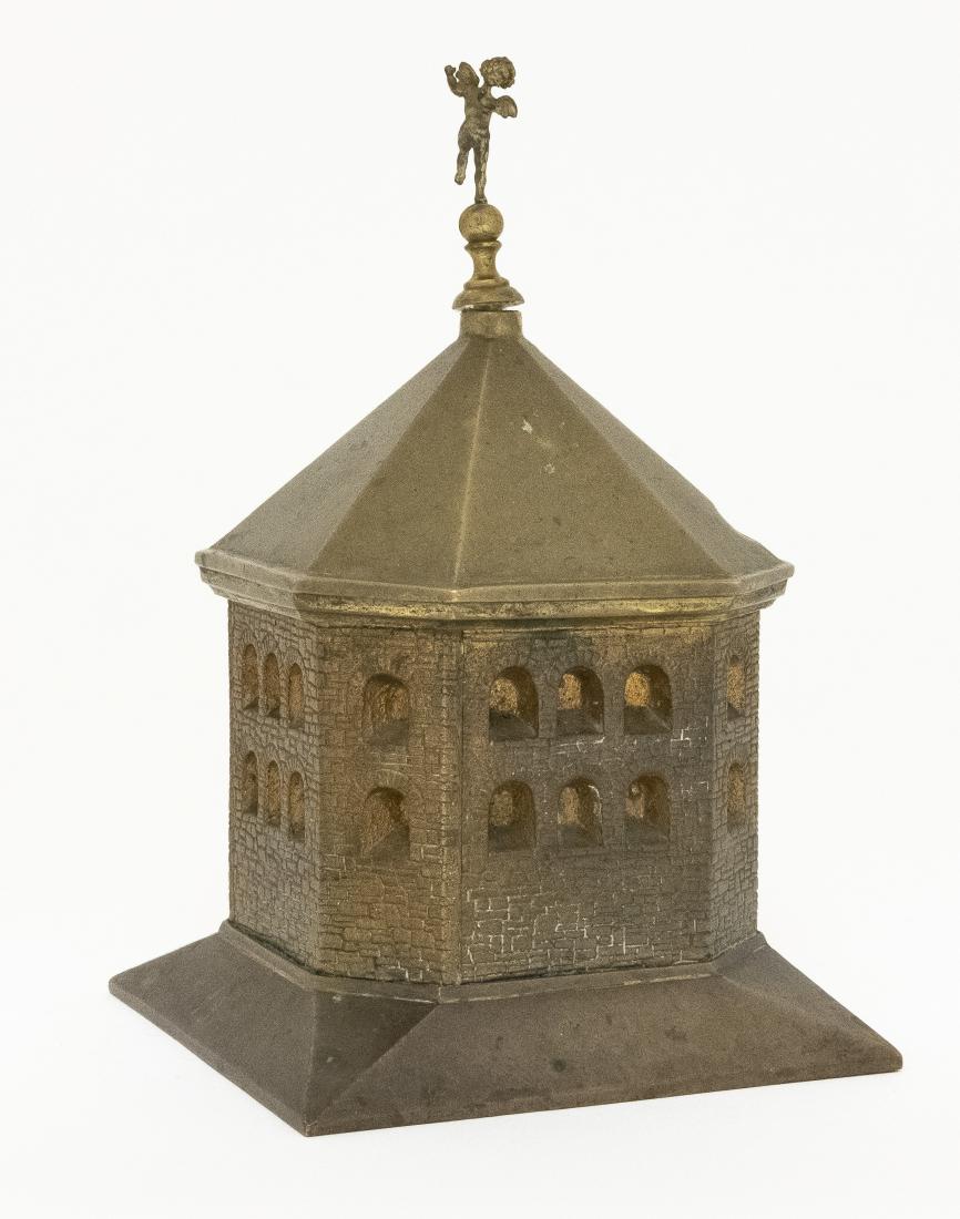 Tower with Cherub Finial: Scandinavian - 1920's Brass