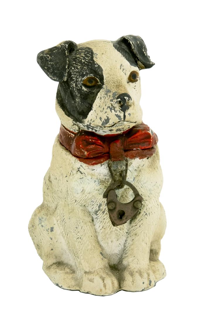 Terrier Spelter Bank: George Heyde Co. German - 1925 - 4" T Spelter