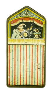 Punch & Judy - Litho Tin: Burnett, Ltd., London, England - 1920's, tin