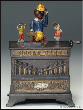 ORGAN BANK BOY & GIRL MECHANICAL KYSER & REX