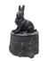 Spelter Rabbit on Stump Still Bank