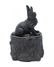 Spelter Rabbit on Stump Still Bank - 2
