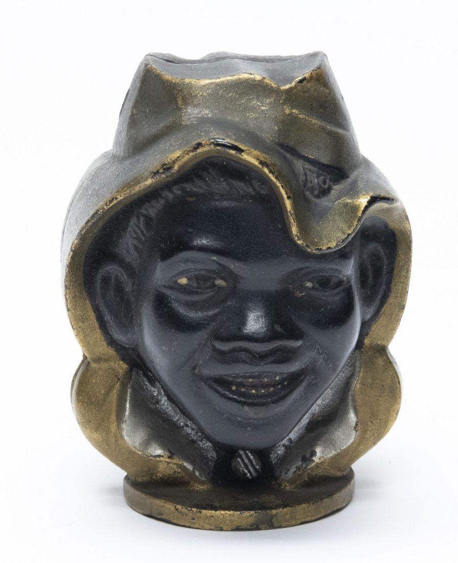 Large Two Faced Black Boy Cast Iron Still Bank (1 of 2)