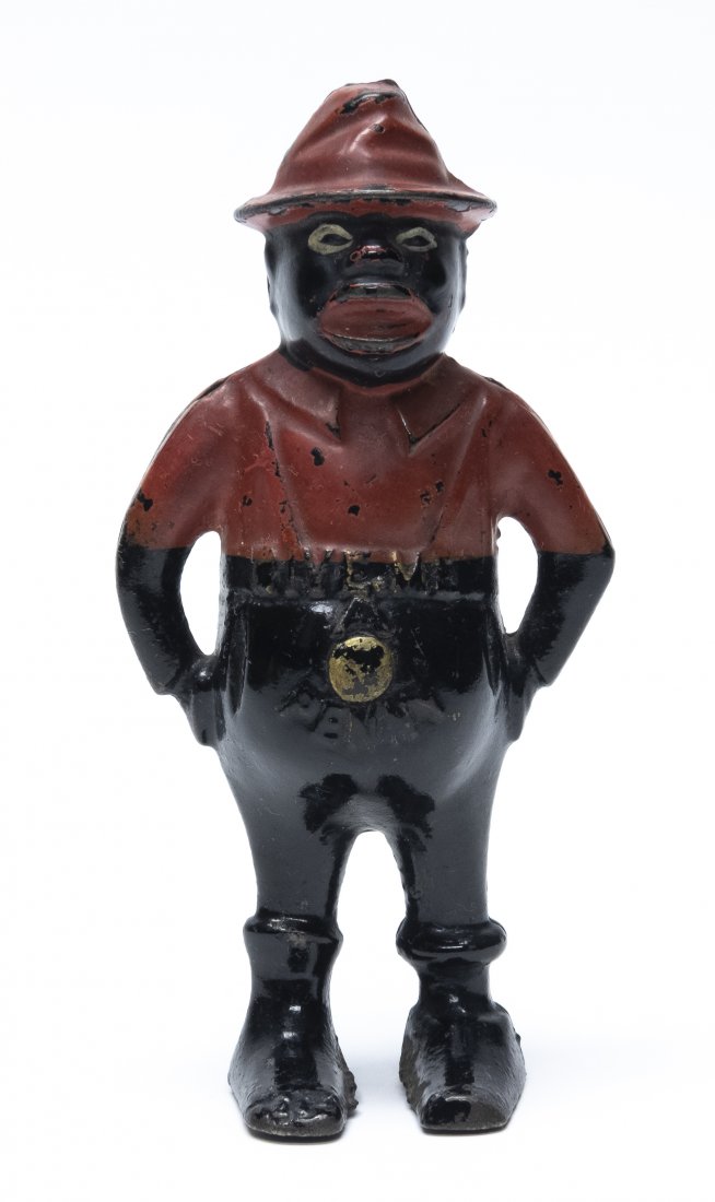 Give Me a Penny - Twist Pin Cast Iron Still Bank (1 of 2)