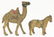 Small Camel and Saddle Horse Iron Banks - 2