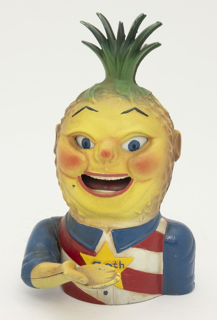 Penny Pineapple Mechanical Bank (1 of 2)