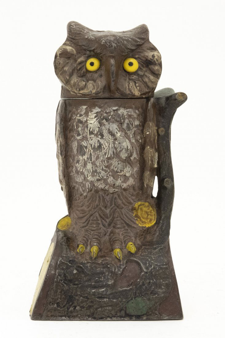 Owl Turns Head Bank Iron Bank (1 of 2)